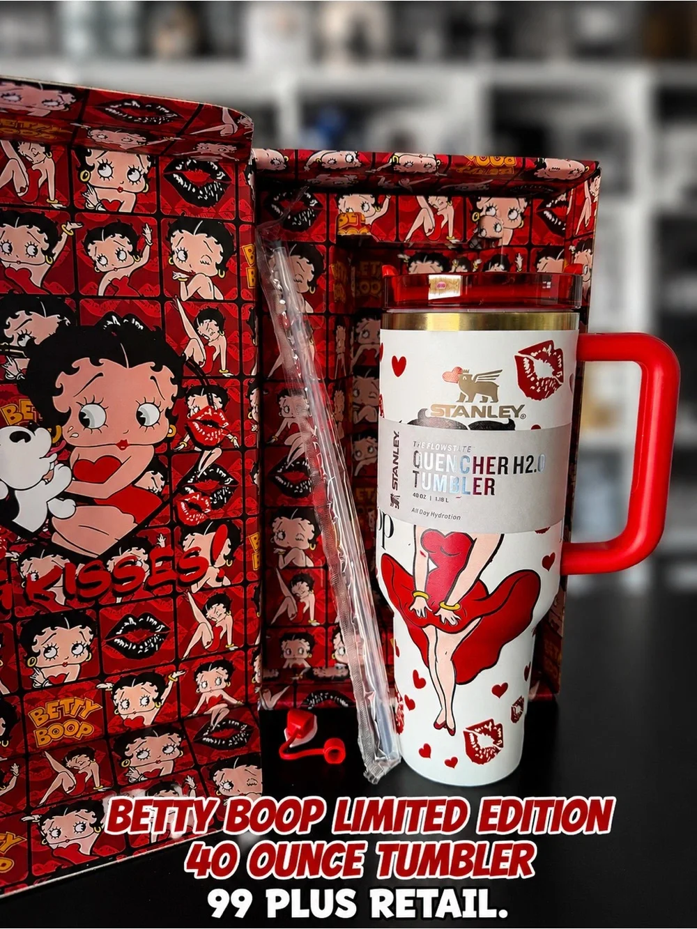 Stanley 40oz Betty Boop Quencher Tumbler Limited Edition